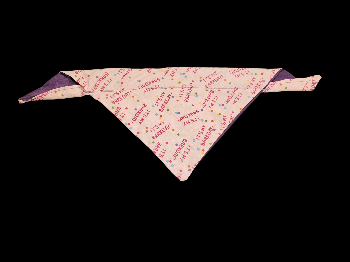 Pink Barksday Bandana