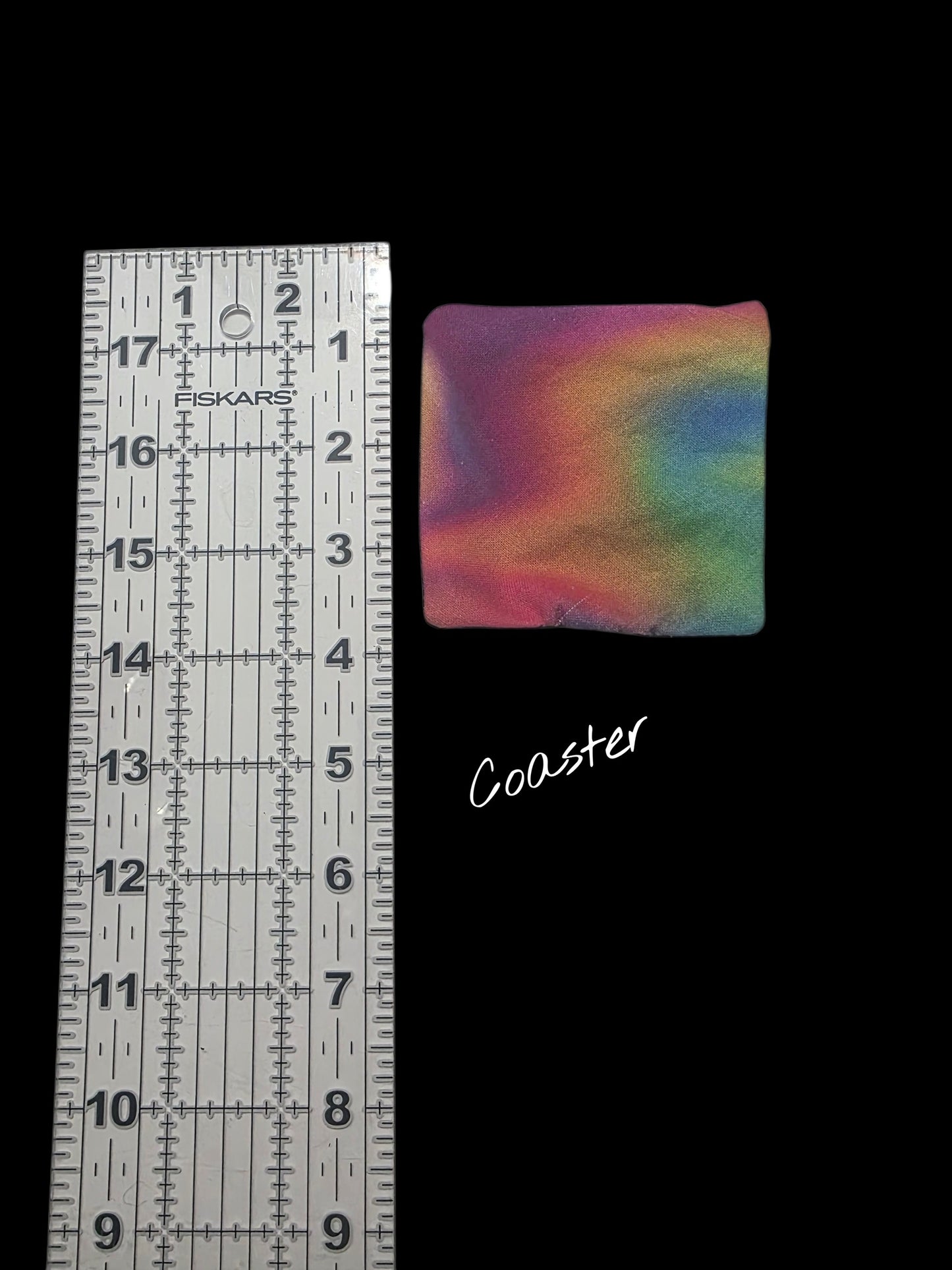Rainbow Swirl Coaster
