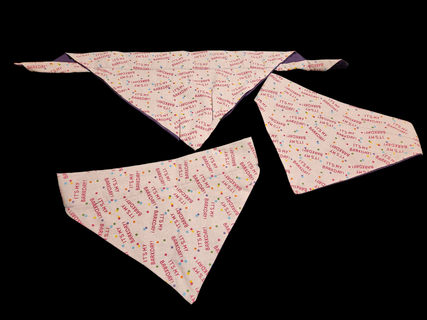 Pink Barksday Bandana