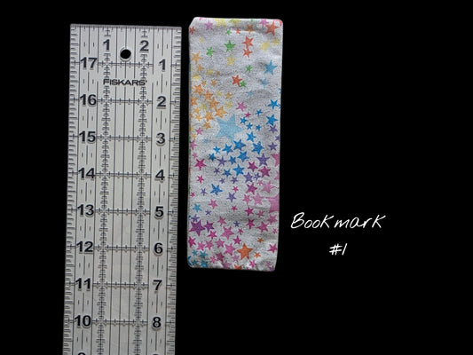 White Rainbow Star Bookmarks