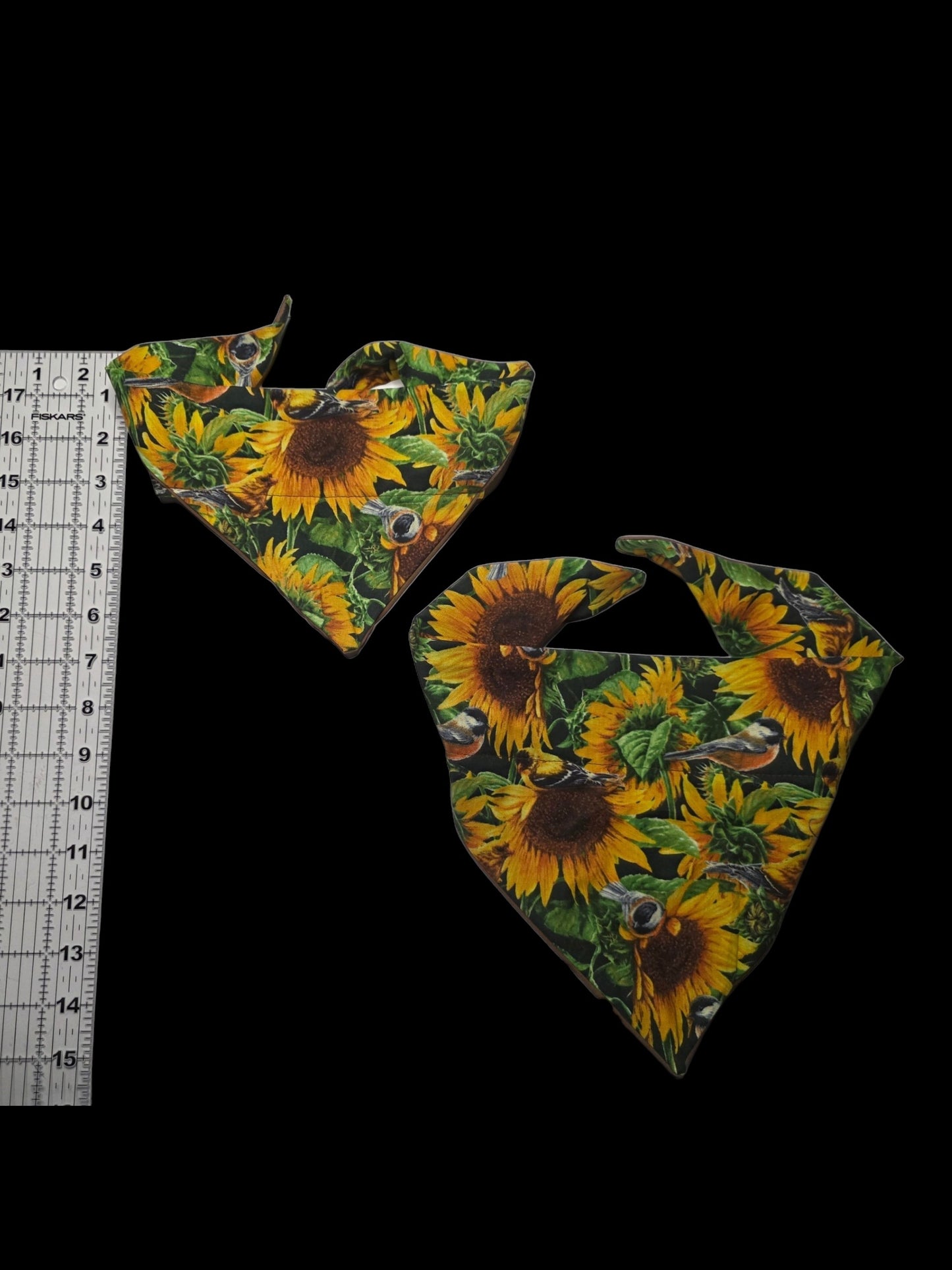 Sunflower And Bird Bandana