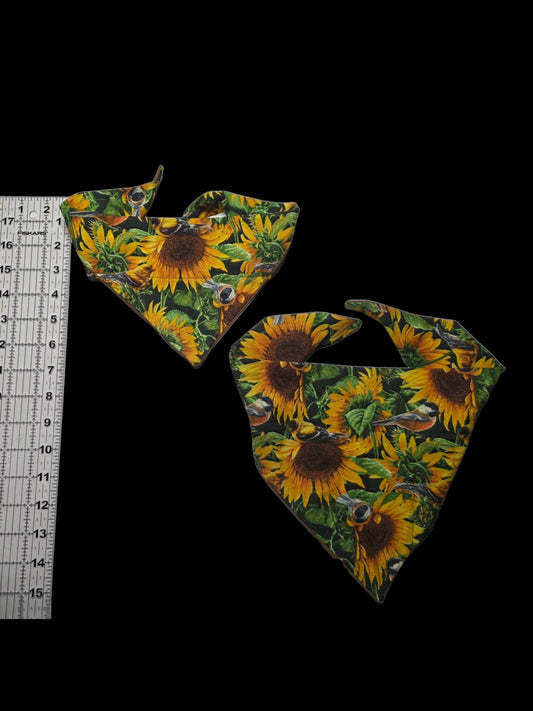 Sunflower And Bird Bandana