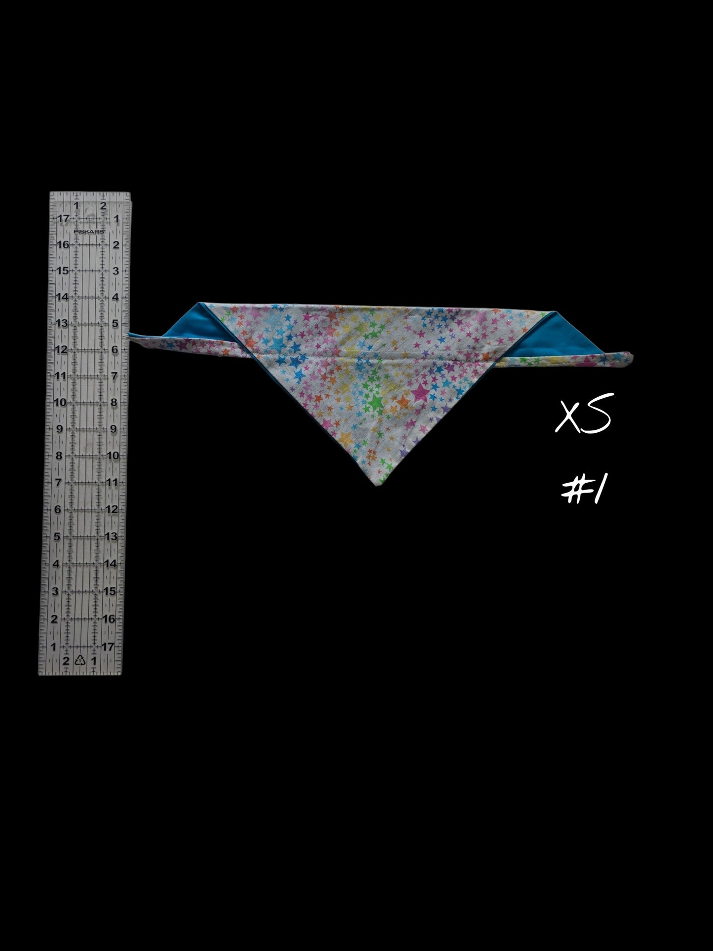 White Rainbow Star Bandana