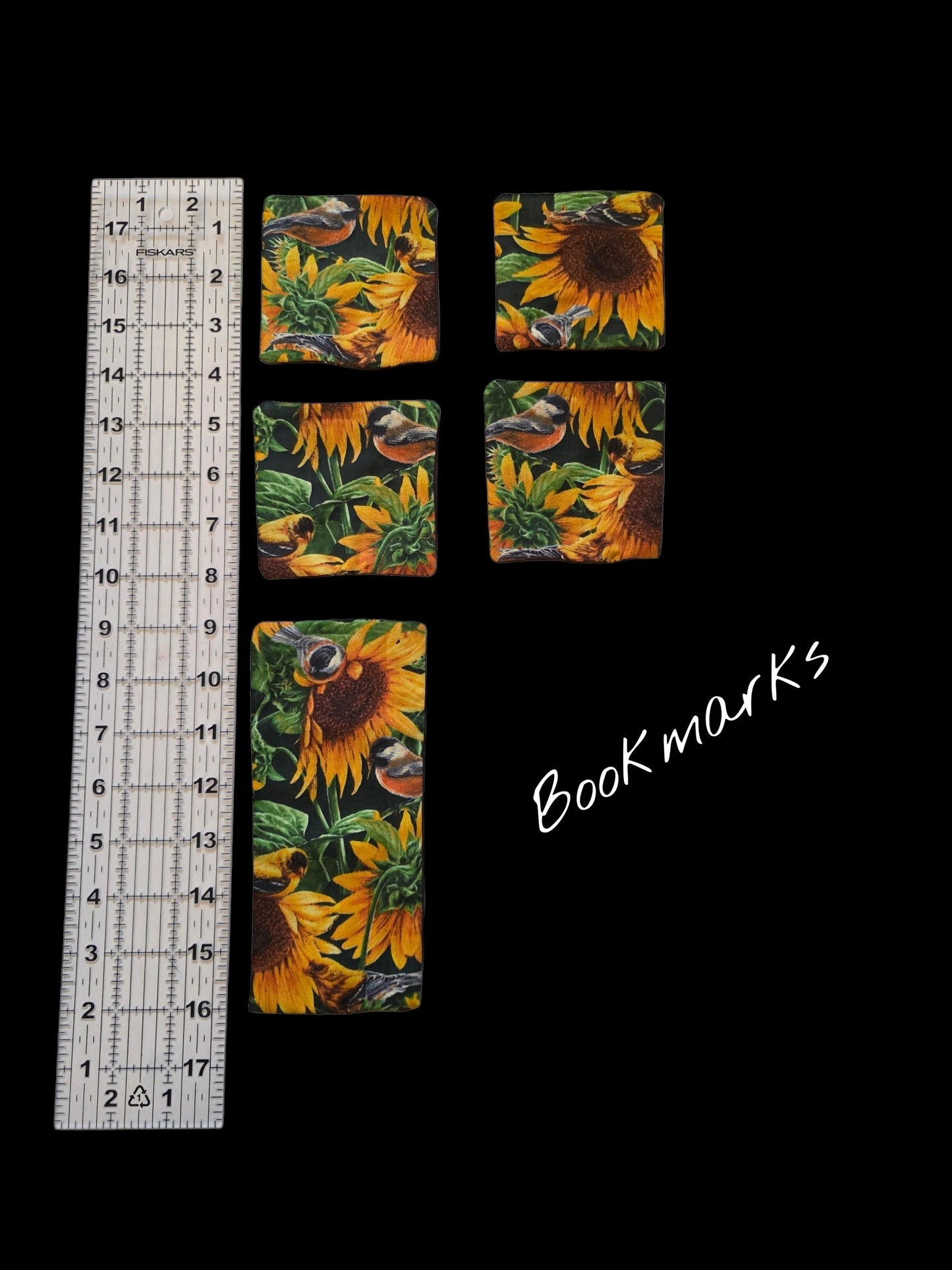 Sunflower and Bird Bookmarks